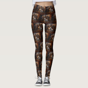Poodle Halloween Beängstigend Leggings