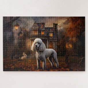 Poodle Halloween Beängstigend Puzzle
