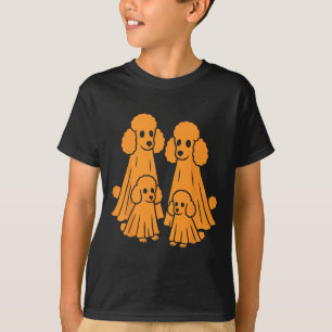 Poodle Halloween Poodle Ghost Familie Funny Dog Lo T-Shirt