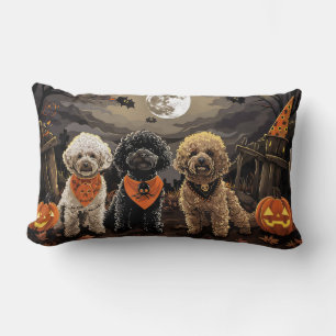 Poodle Halloween Spooky Lendenkissen