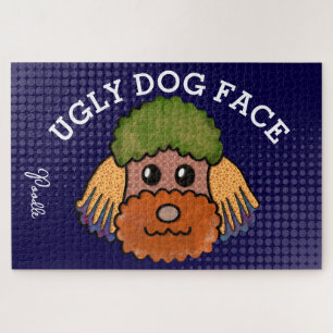 Poodle hässlicher Hund Gesicht 1000 Stück Puzzle