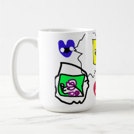 Poodle heart  kaffeetasse