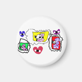 Poodle heart  magnet