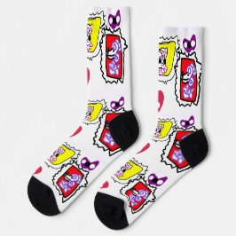 Poodle heart  socken