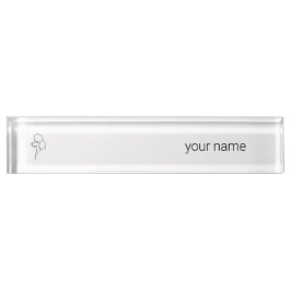 Poodle | Heritage Minimalist Signature Desk Name  Namensplakette