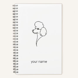 Poodle | Heritage Minimalist Signature Personalize Notizbuch