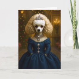 Poodle Holiday Card Feiertagskarte