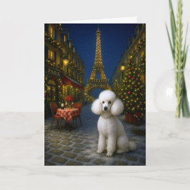 Poodle Holiday Card Feiertagskarte