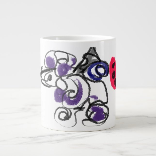 Poodle hot Jumbo-Tasse (Vorderseite)