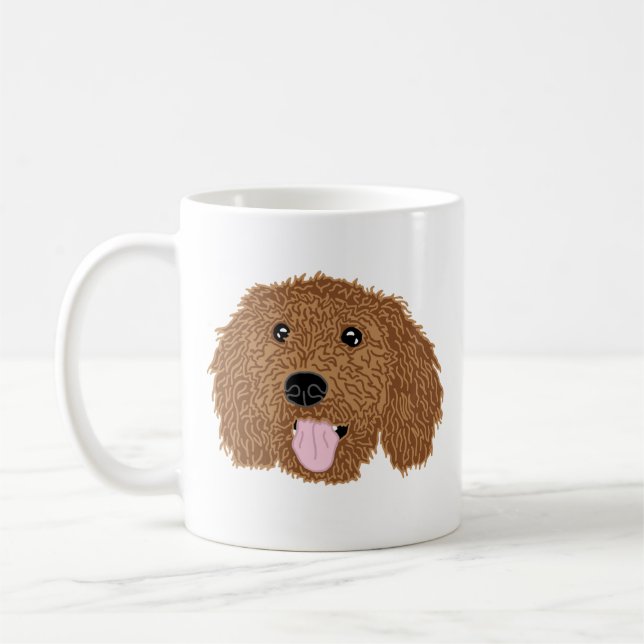 Poodle Hund Mama Tasse (Links)