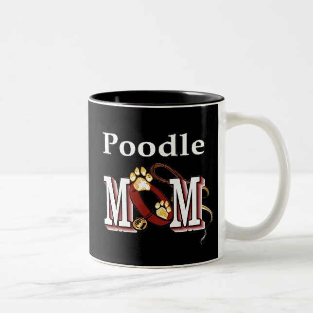 Poodle Hund Mama Tasse (Rechts)