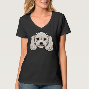 Poodle Hund Tier Kopf Niedlich Poodle Dog Lover Wo T-Shirt