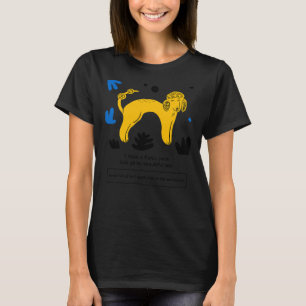 Poodle Ich habe einen Extravaganten Perm Blick auf T-Shirt