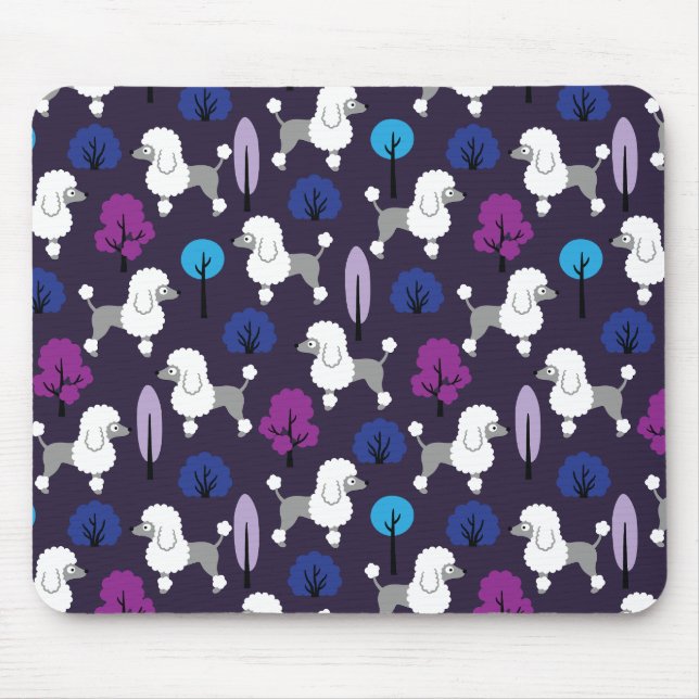 Poodle im Park Mousepad (Vorne)
