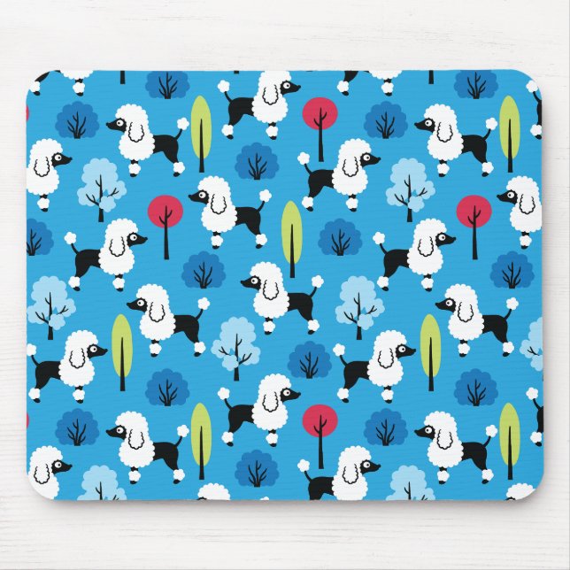 Poodle im Park Mousepad (Vorne)
