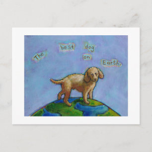 Poodle ist der beste Hund auf der Erde niedliche K Postkarte