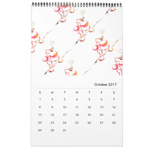 Poodle Kalendermuster Kalender