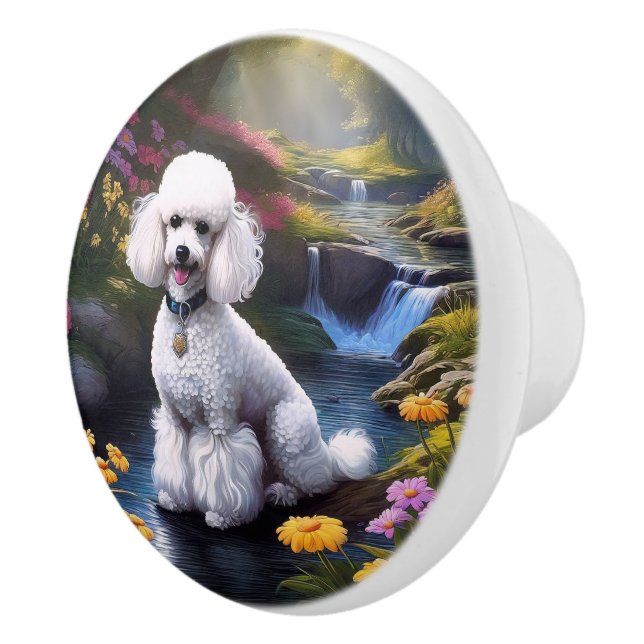 Poodle Keramikknauf (Rechts)