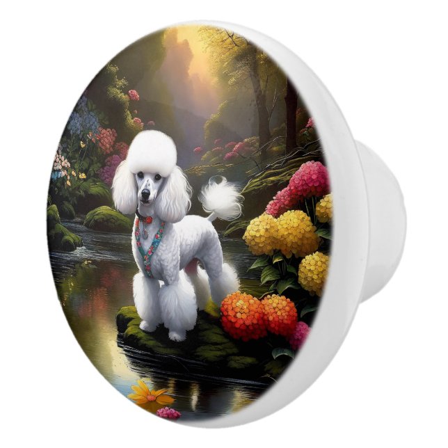 Poodle Keramikknauf (Rechts)