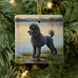 Poodle Keramikornament