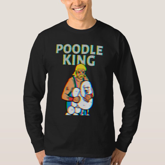 Poodle King Mullet Time Business In Front Party In T-Shirt (Vorderseite)