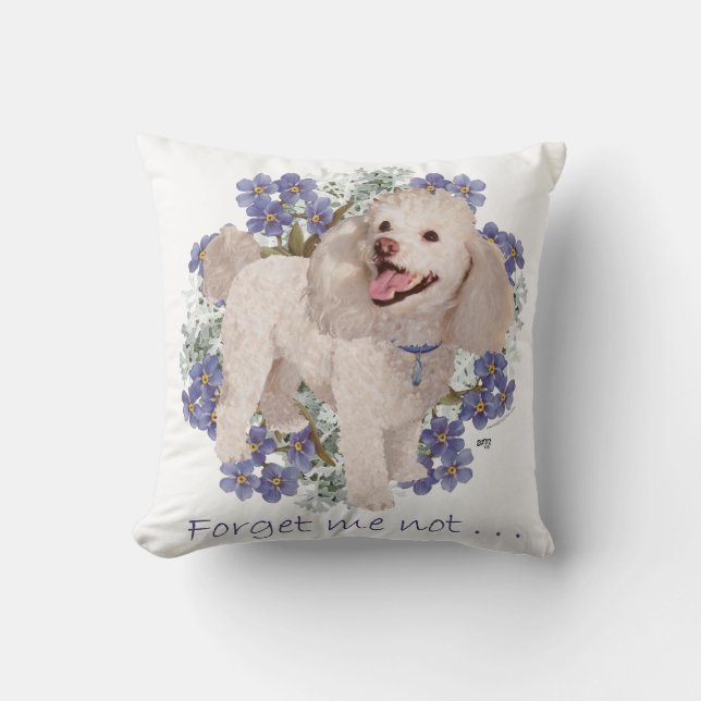 Poodle Kissen (Vorderseite)