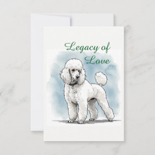 Poodle Legacy of Liebe Note Card Dankeskarte