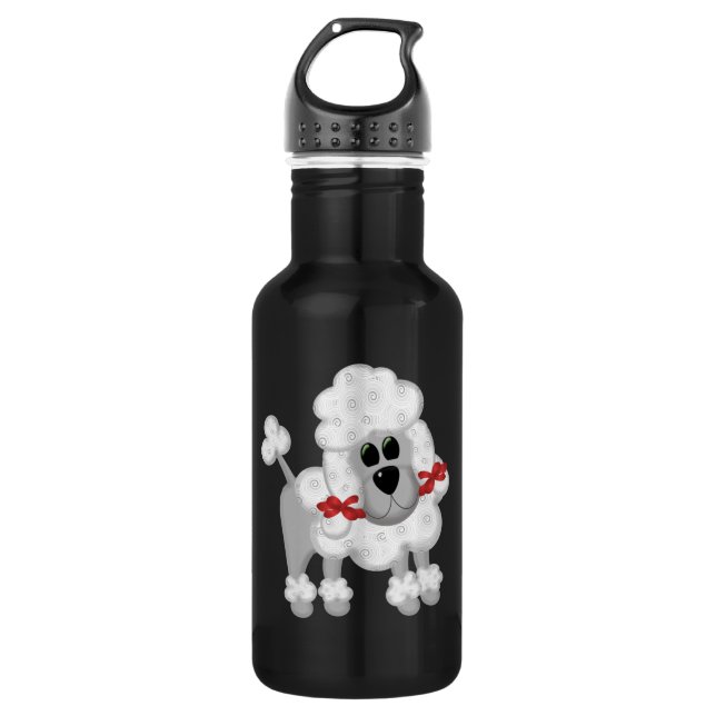 Poodle Liberty Flasche Trinkflasche (Vorderseite)