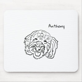 Poodle-Liebe - Anpassbare Maus Mousepad