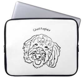 Poodle-Liebe: individueller Art Laptop-Sieb Laptopschutzhülle