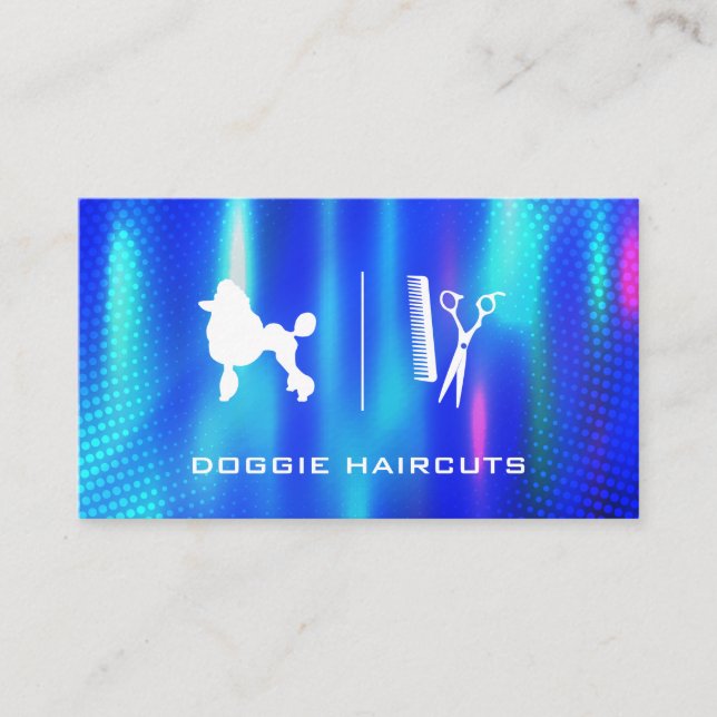 Poodle-Logo | Unternehmenskarte wachsen Visitenkarte (Vorderseite)