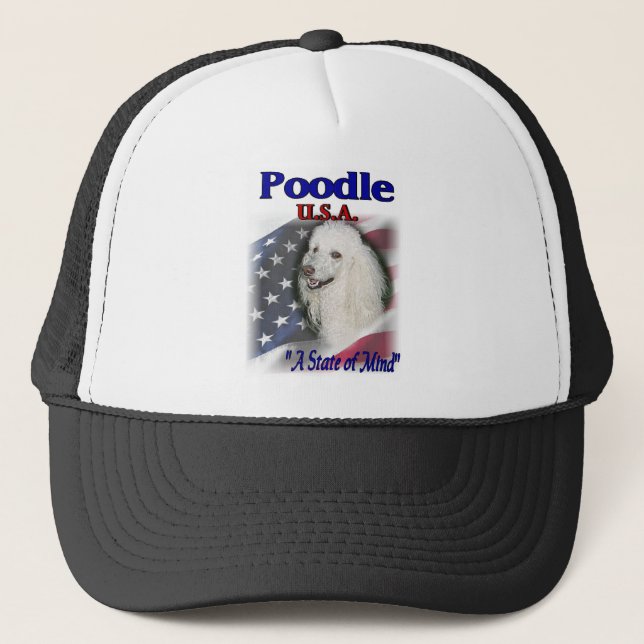 Poodle Lovers Geschenke Truckerkappe (Vorderseite)