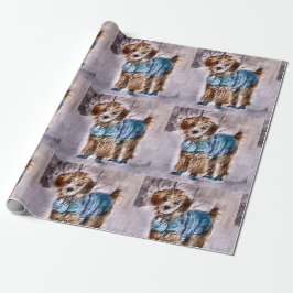Poodle Lovers Weihnachten Geschenkpapier