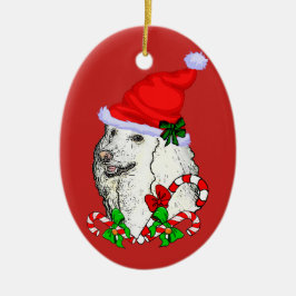 Poodle Lovers Weihnachten Keramik Ornament