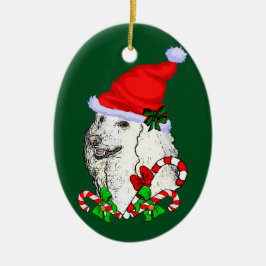 Poodle Lovers Weihnachten Keramik Ornament