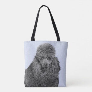Poodle Malerei Miniaturspielzeug Schwarze Kunst