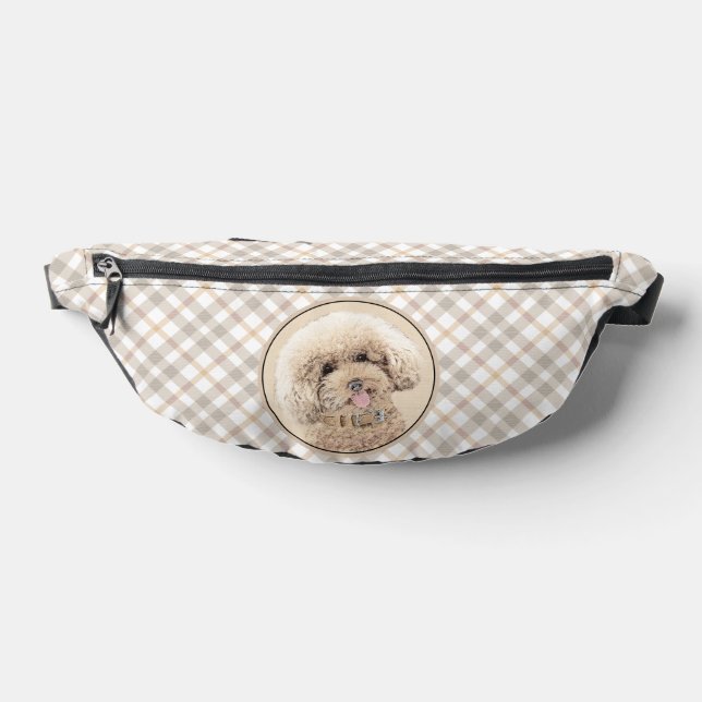 Poodle Malerei Spielzeug Apricot Creme Original Hu Bauchtasche (Ablage )