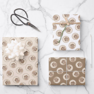 Poodle Malerei Spielzeug Apricot Creme Original Hu Geschenkpapier Set