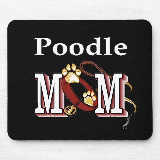Poodle MAMA Geschenke Mousepad (Vorne)