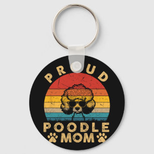 Poodle Mama gibt mir Liebe meine Hunde Mama Mama M Schlüsselanhänger