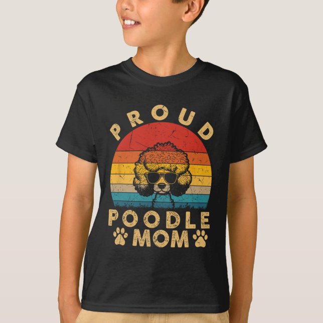 Poodle Mama gibt mir Liebe meine Hunde Mama Mama M T-Shirt (Vorderseite)