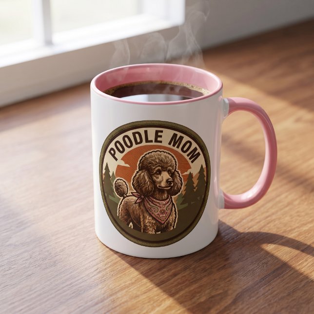 Poodle-Mama-Kaffeetasse | Doodle-Hundemama-Geschen Tasse (Von Creator hochgeladen)