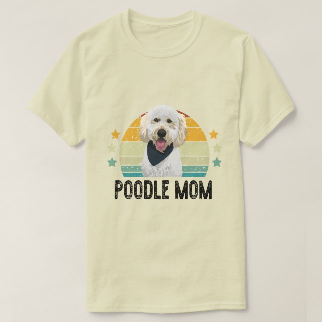 Poodle-Mama , Poodle-Geschenk für Mama, Best Pooch T-Shirt (Design vorne)