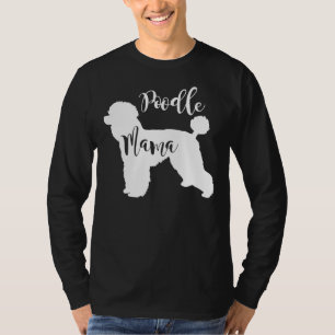 Poodle Mama Profil von Poodle Hund Mama Geschenk T-Shirt