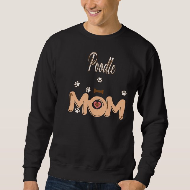 Poodle-Mama Sweatshirt (Vorderseite)