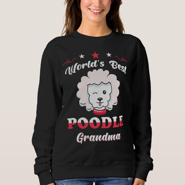 Poodle-Mama Sweatshirt (Vorderseite)