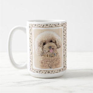Poodle Miniatur Spielzeug Apricot Cream Brown Dog Kaffeetasse