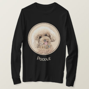 Poodle Miniatur Spielzeug Apricot Cream Brown Dog  T-Shirt