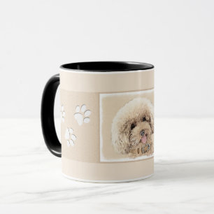 Poodle Miniatur Spielzeug Apricot Cream Brown Dog Tasse