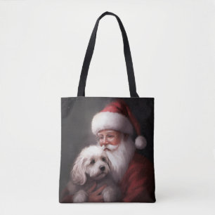 Poodle mit Weihnachtsmann Weihnachten